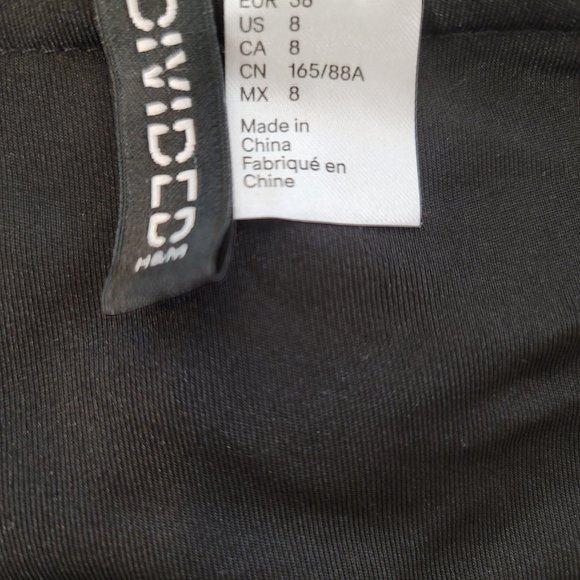 Divided by H&M Women's Black Sleeveless Fit and Flare Mini Dress - Size US 8 EUR - Picture 4 of 4